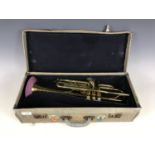 A cased Besson 'Class A' New Creation trumpet