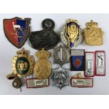 A quantity of European police badges