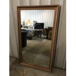 A large gilt framed mirror, 80 x 134 cm