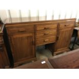 A 1930s - 1940s African mahogany sideboard