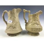 A Ridgeway's hunting / jousting pattern jugs