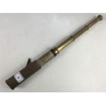 A brass telescope