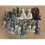 Seven pairs of tassel curtain tie-backs together with three other single tie-backs