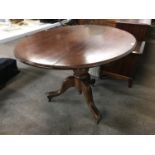 A Victorian mahogany oval breakfast table