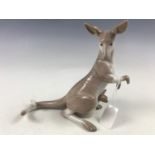 A Lladro 'Painful Kangaroo' figurine from the Painful Animals series by Juan Huerte, retired 1981