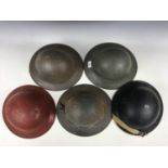 Sundry Second World War British steel helmets / shells