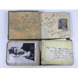 Two mid 20th Century autograph / bon-mot albums containing amongst others the signatures of Second