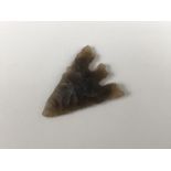 A flint arrowhead