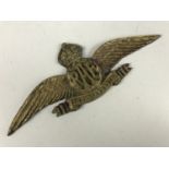 A 1940s cast brass RAF plaque, 24 cm