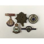 Military and other badges and brooches, including an RAF 14MU lapel badge