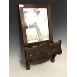 A Victorian mahogany bracket wall mirror