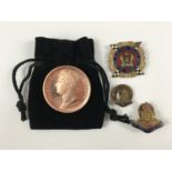 A Battle of Waterloo limited edition bronze commemorative campaign medal, struck by Worcester