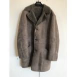 A gentleman's sheepskin coat retailed by Conder of Ipswich, size 42, as new