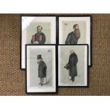 Four Victorian Vanity Fair spy prints