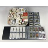 Two cigarette card albums including Speed and British Birds together with a large quantity of