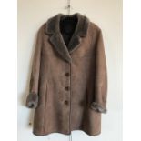 A lady's Woolea sheepskin coat, size 42, as new