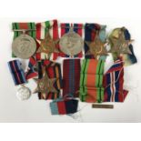 A quantity of Second World War campaign medals, including a Burma Star and an RAF Bomber Command