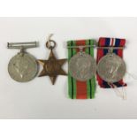 Four Second World War campaign medals