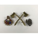 A British Army Pioneer's badge etc