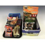 A quantity of Corgi and Matchbox 'Fire Heroes' model vehicles, together with military vehicles etc.