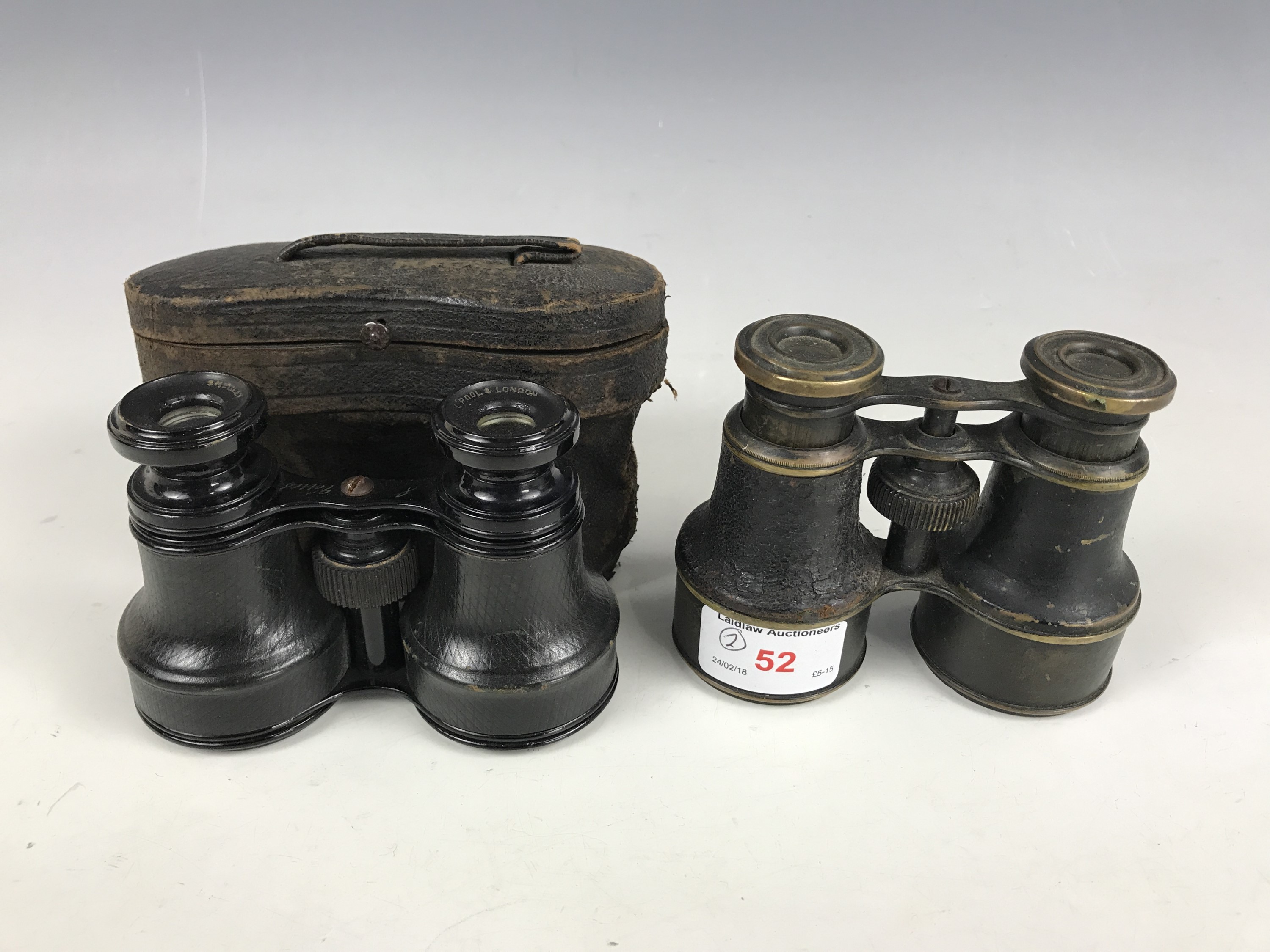 Two sets of late 19th Century opera / field glasses (one a/f)