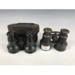 Two sets of late 19th Century opera / field glasses (one a/f)