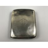 A silver cigarette case (a/f)