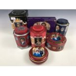 A quantity of Royal commemorative tins manufactured by Metal Box of Carlisle