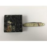 A 1936 folding pocket knife commemorating the abdication of King Edward VIII, together with an