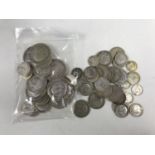 A quantity of late 19th / early 20th Century 'silver' GB coins, including 221.9g of pre-1920