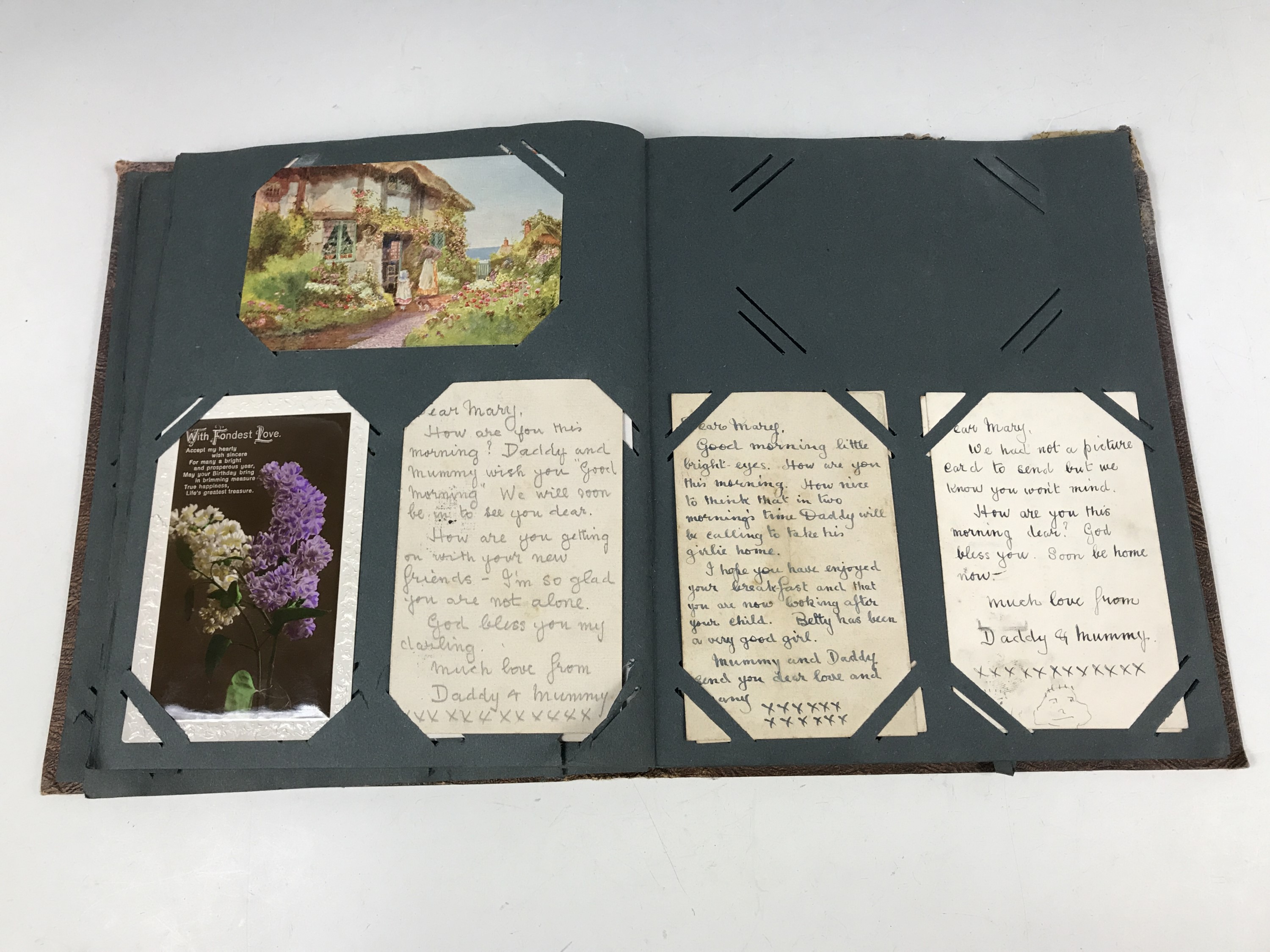 A postcard album containing Mabel Lucie Attwell and Margaret Tarrant postcards etc - Image 6 of 6