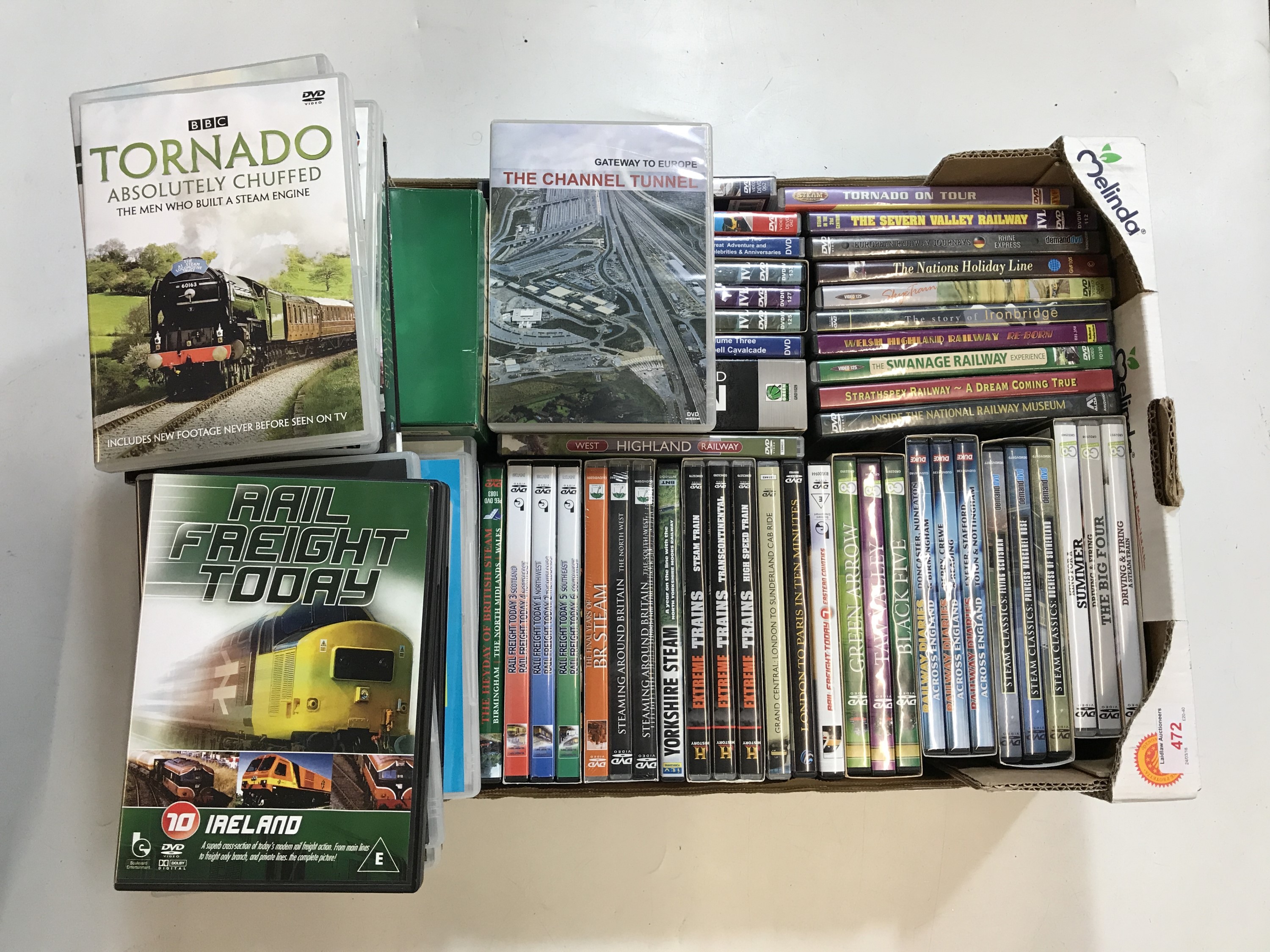 A large quantity of DVD's on British Rail / steam locomotives