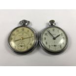 An Ingersoll ltd Triumph pocket watch together with a Smiths pocket watch