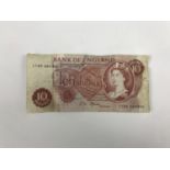 A ten shilling note