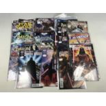 Various Marvel Star Wars comics together with Superman etc