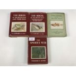 Four volumes from the Wayside and Woodland series circa 1940s - 1950s including The Birds of the