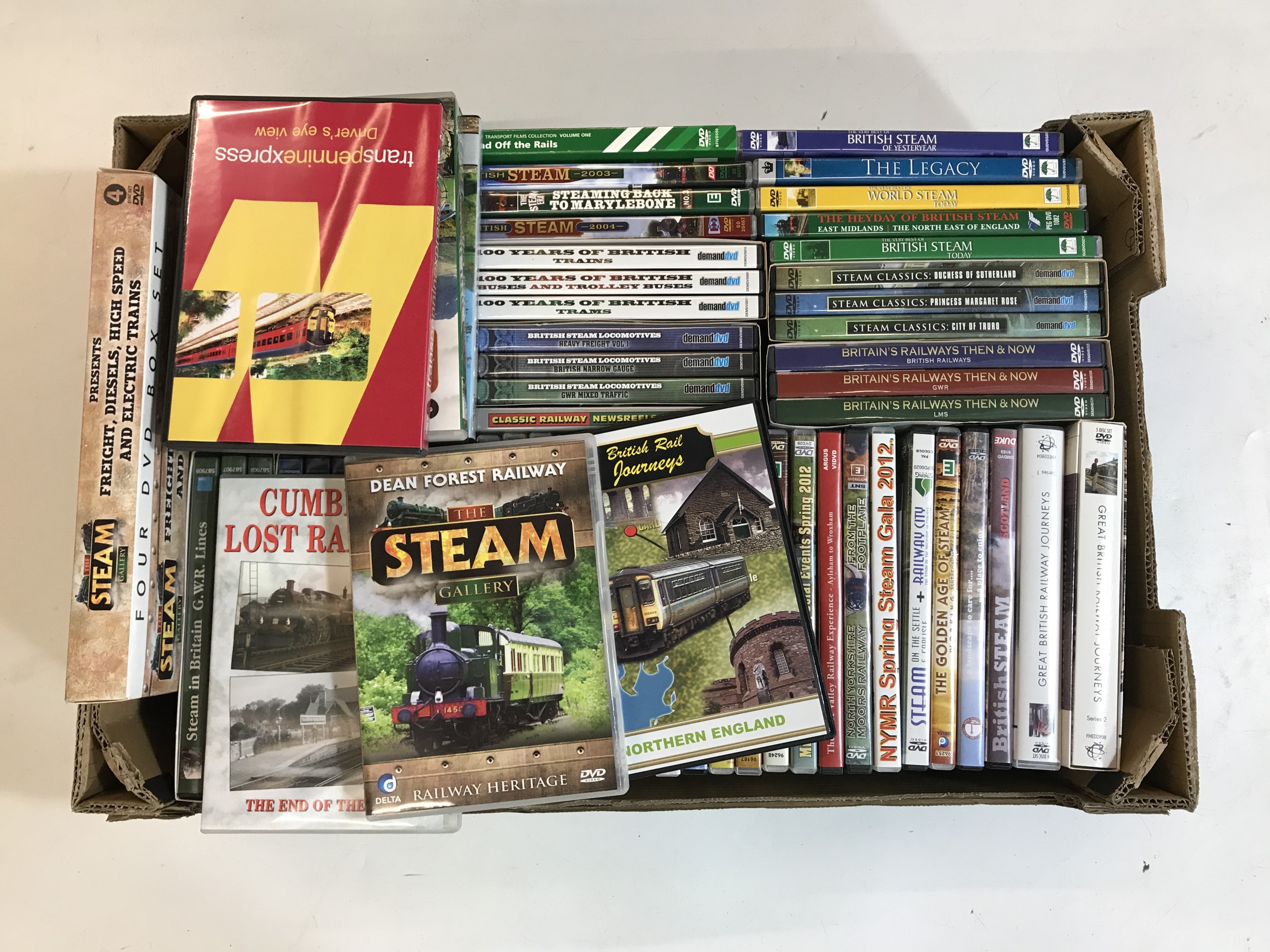 A large quantity of DVD's on British Rail / steam locomotives