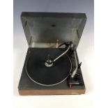 A vintage Garrard record turntable