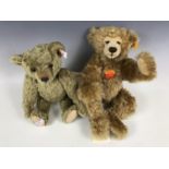 Two Steiff Teddy bears, including "Snobby" and a Marguerite Steiff Museum Bear for the year 2003