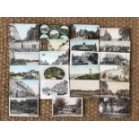 A group of early 20th Century photographic postcards depicting Carlisle, Cumbria and Gilsland /