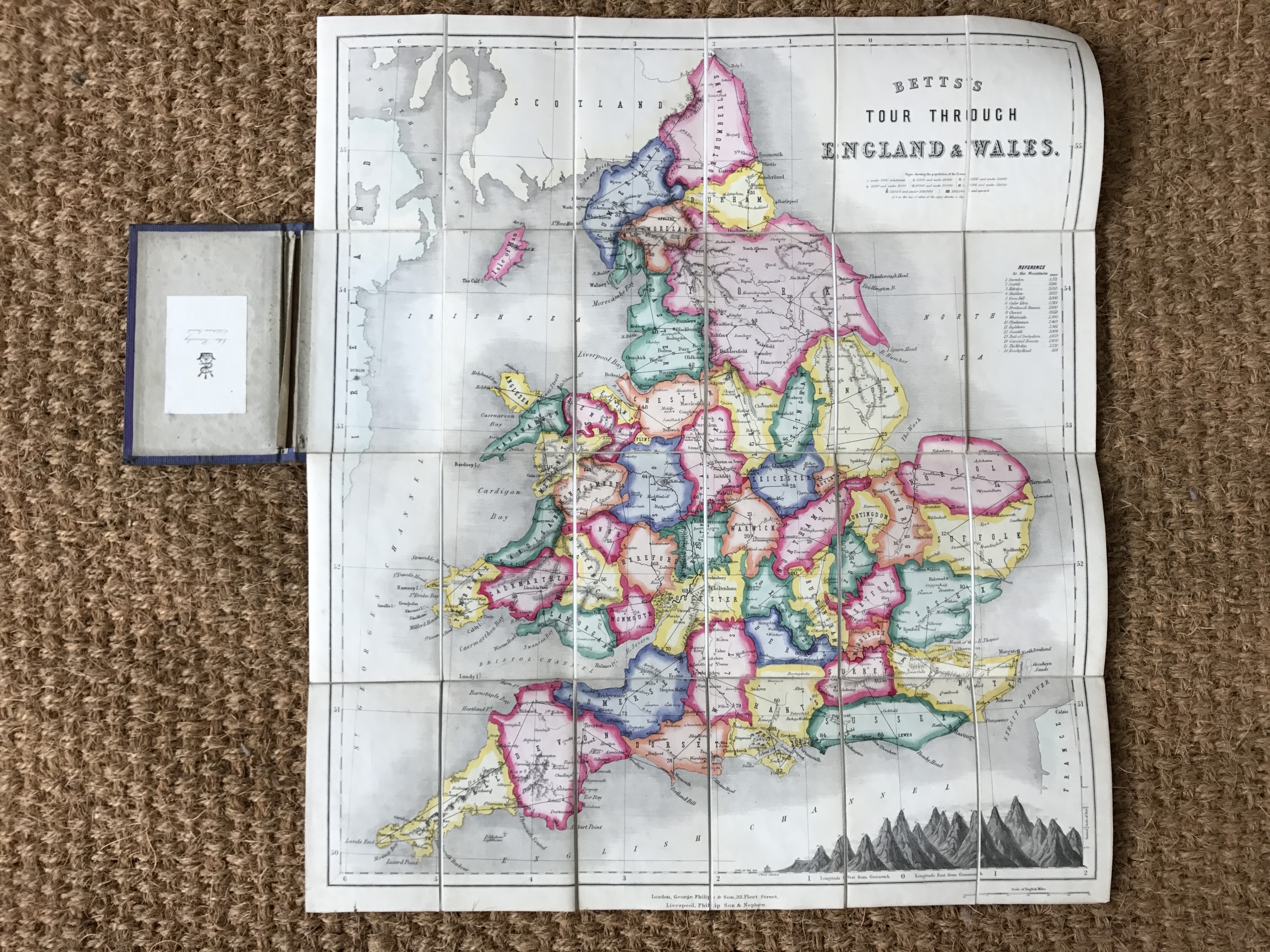 Betts, John, Betts's , George Philip & Son, London, n.d, circa 1860, game map of the counties,