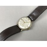 A 1940 Accurist 9ct gold wrist watch, having 17-jewel movement and circular face with subsidiary