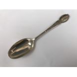 A George V silver Holmrook Rife Club shooting prize spoon, the terminal having moulded decoration in