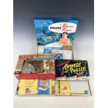 Three 1950s / 1960s board games, including a Philips Electronic Engineer EE8 Basic Kit, a Tri-ang OO