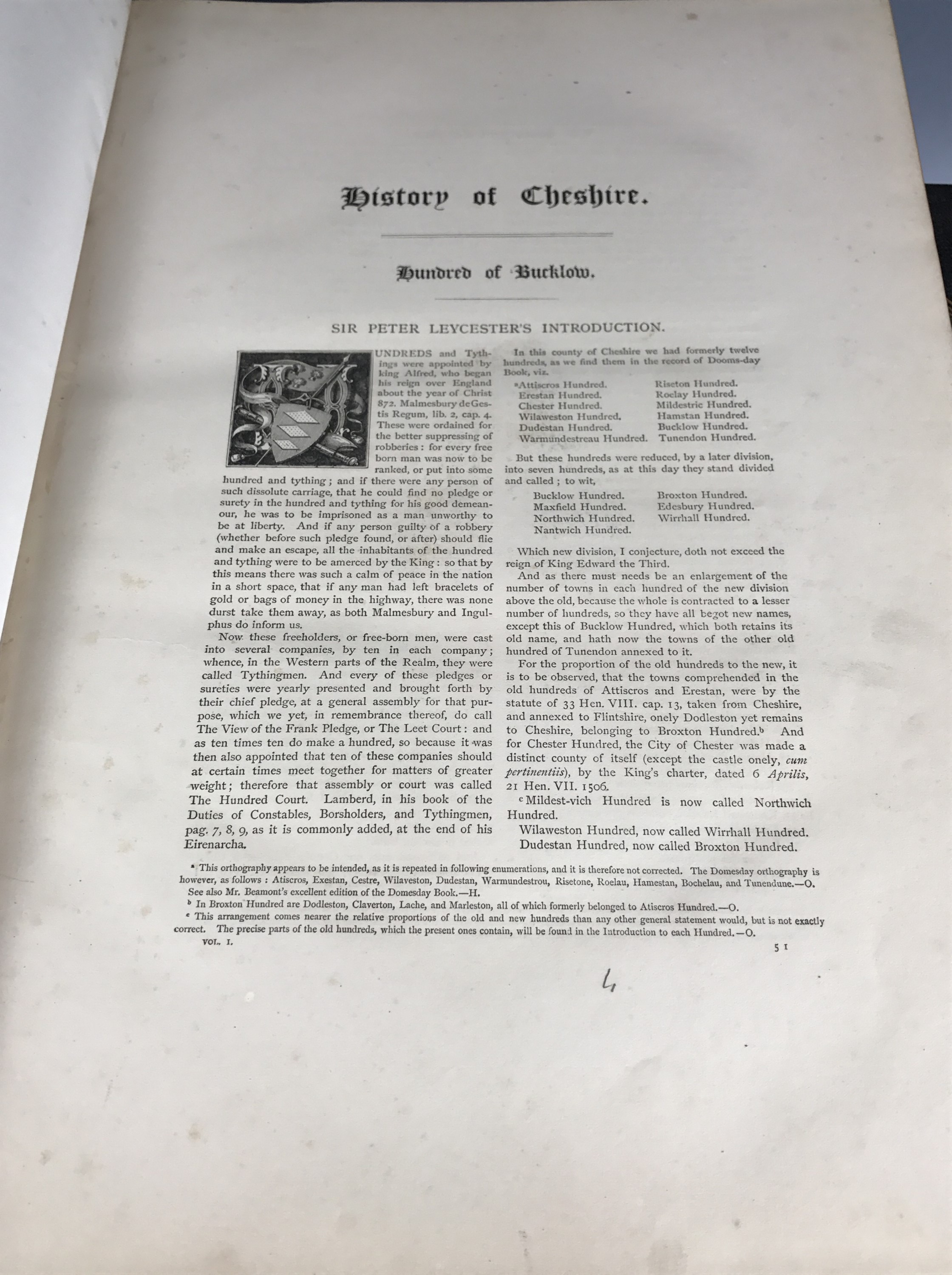 George Ormerod, The History of the County Palatine and City of Chester; Compiled from Original - Image 2 of 3