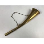 A vintage LMS Railway brass horn, 31 cm