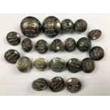 A group of Victorian Essex Volunteer Artillery officers' buttons