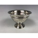 A George VI silver bon bon dish, the pedestal bowl having reeded petal-form decoration to the