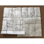 A number of late 18th Century engraved maps of the Lake District after James Clarke, including a Map