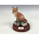 A boxed Border Fine Arts figurine of a fox, 021